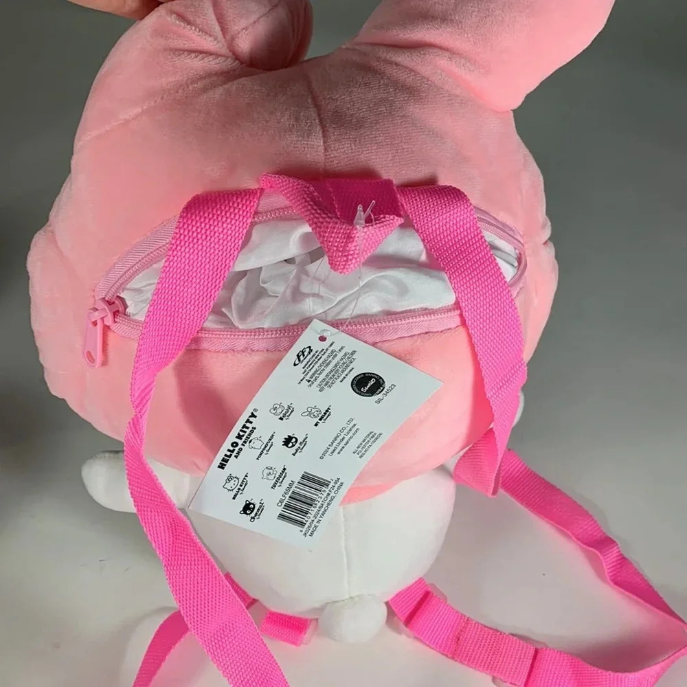 Sanrio hello kitty and friends My Melody wearable plush backpack mini zip pouch - Picture 3 of 6